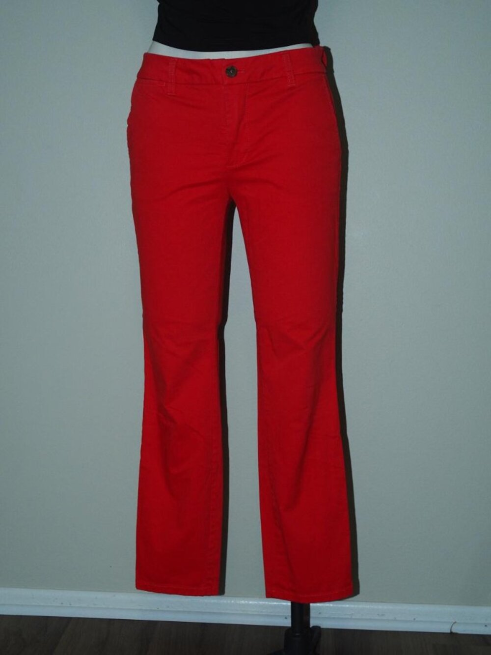Tommy Hilfiger Red Straight Leg Chino Pants Women's Size US4